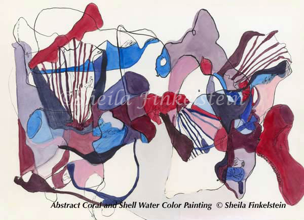 driftwood fish fantasy watercolor painting